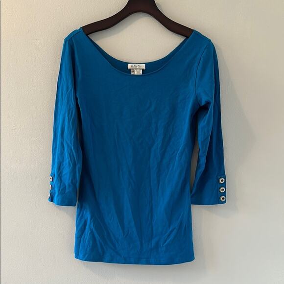 Matilda Jane Blue Fitted Buttoned Blouse - Picture 1 of 5